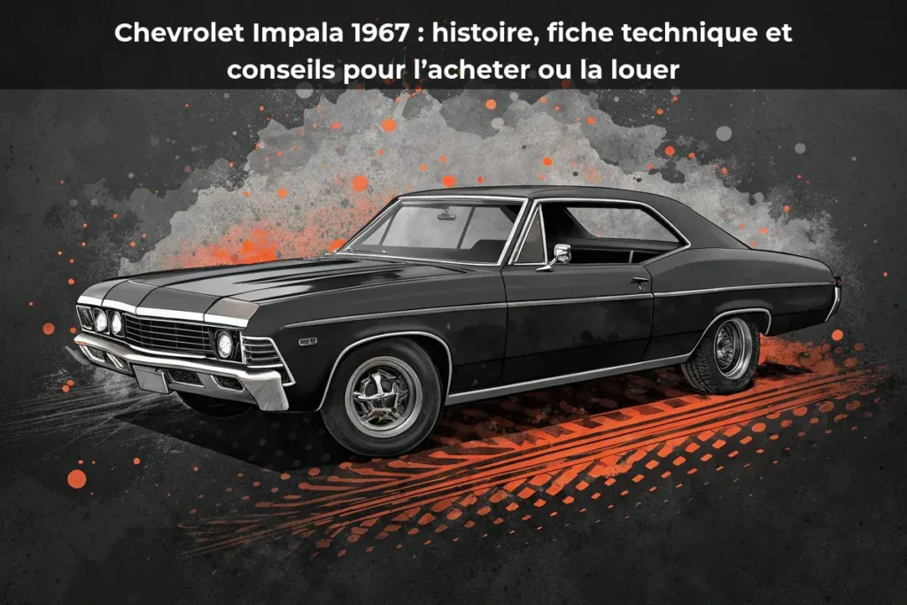 Chevrolet Impala 1967 : histoire, fiche technique et conseils pour l’acheter ou la louer