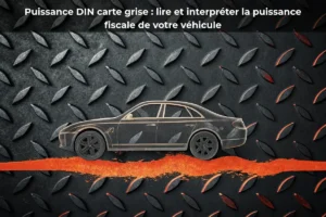 Puissance DIN carte grise : lire et interpréter la puissance fiscale de votre véhicule