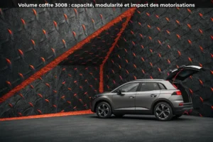 Volume coffre 3008 : capacité, modularité et impact des motorisations